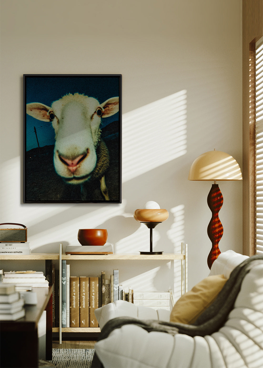Portrait de mouton en gros plan