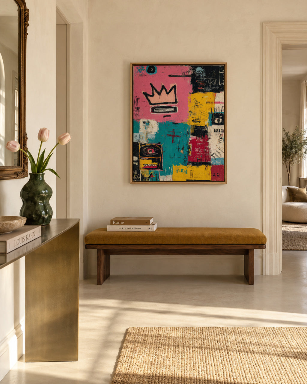 Crown District - Framed canvas in an interior