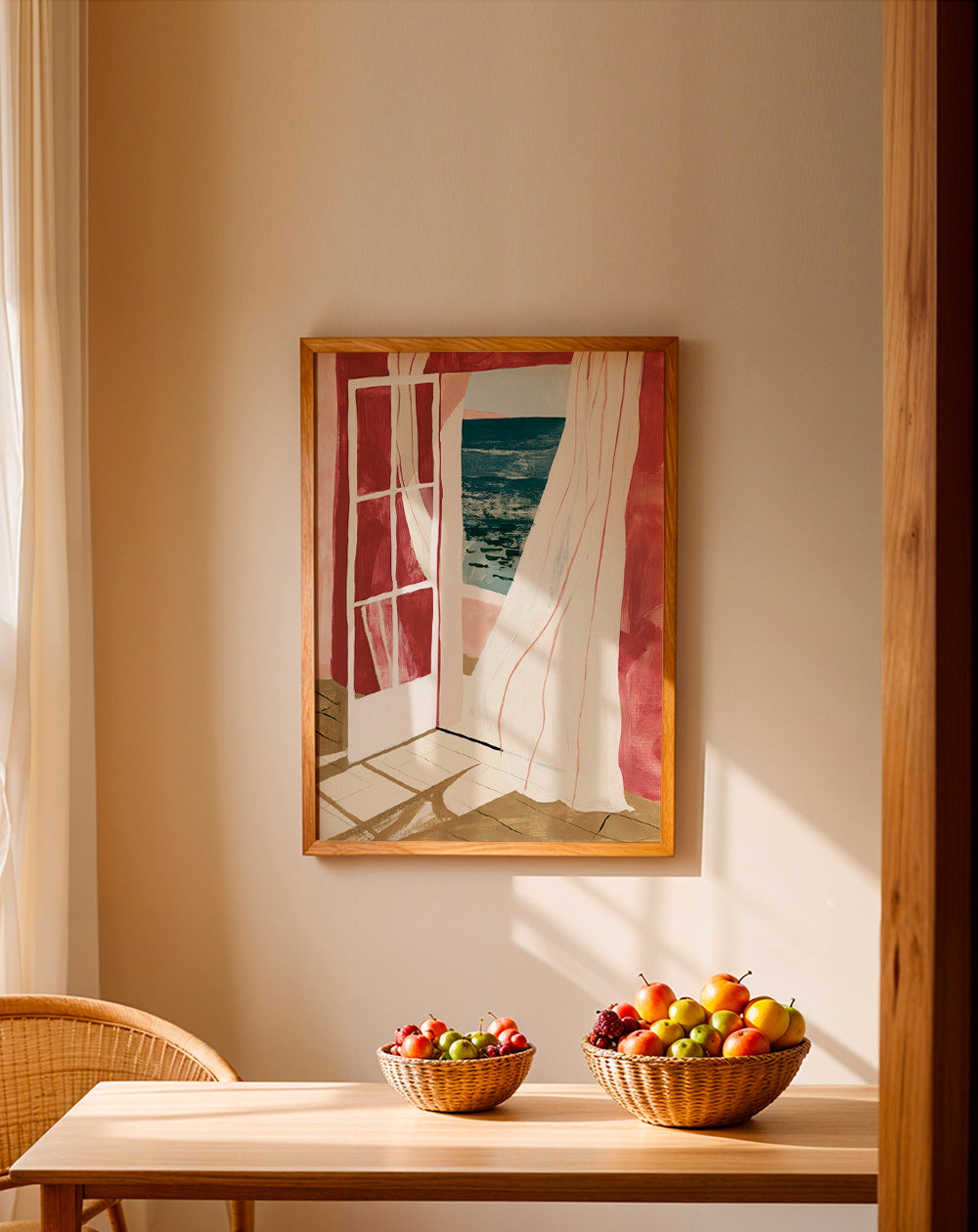 Paysage ventana sur la mer