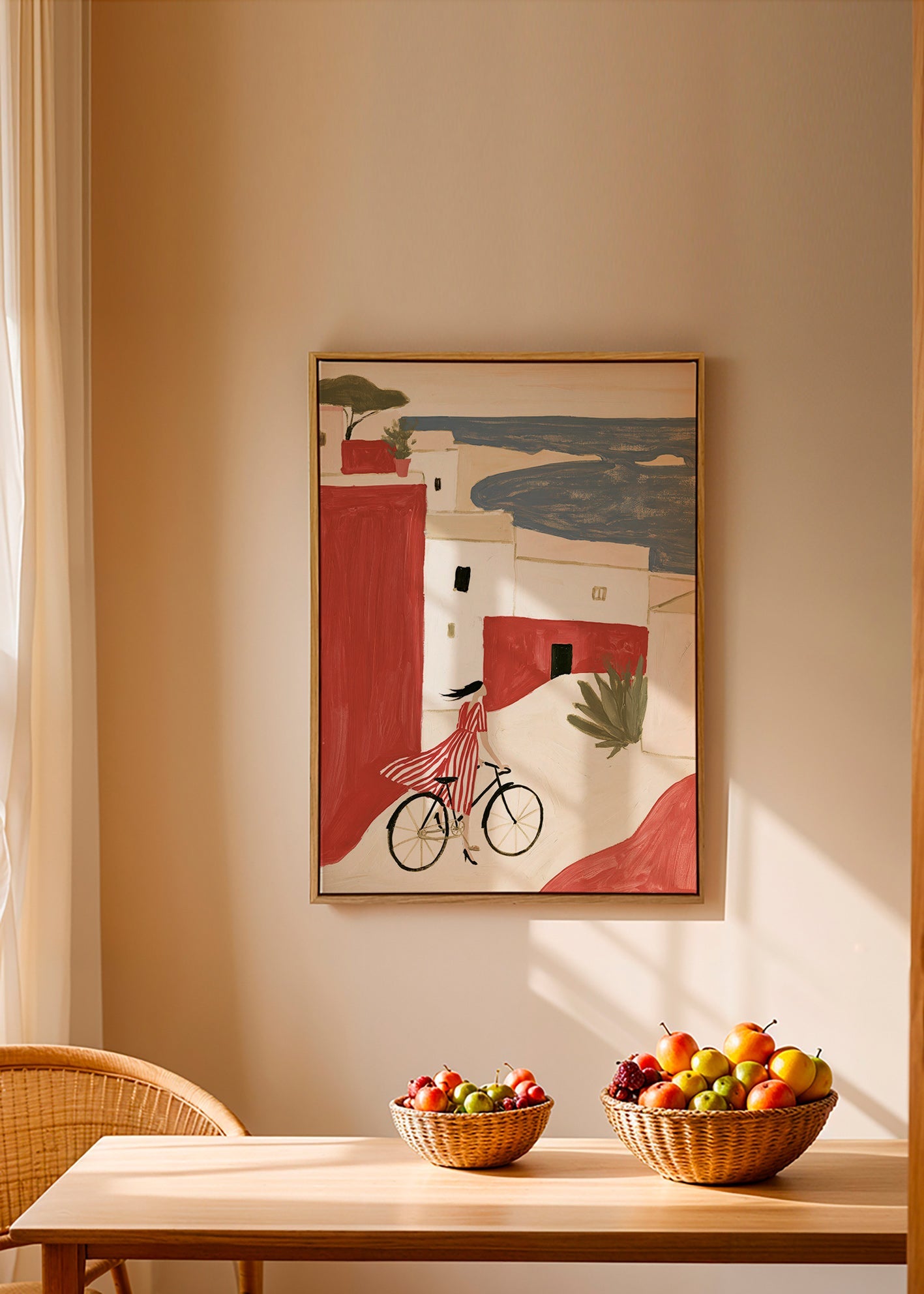 Illustratie kustfiets