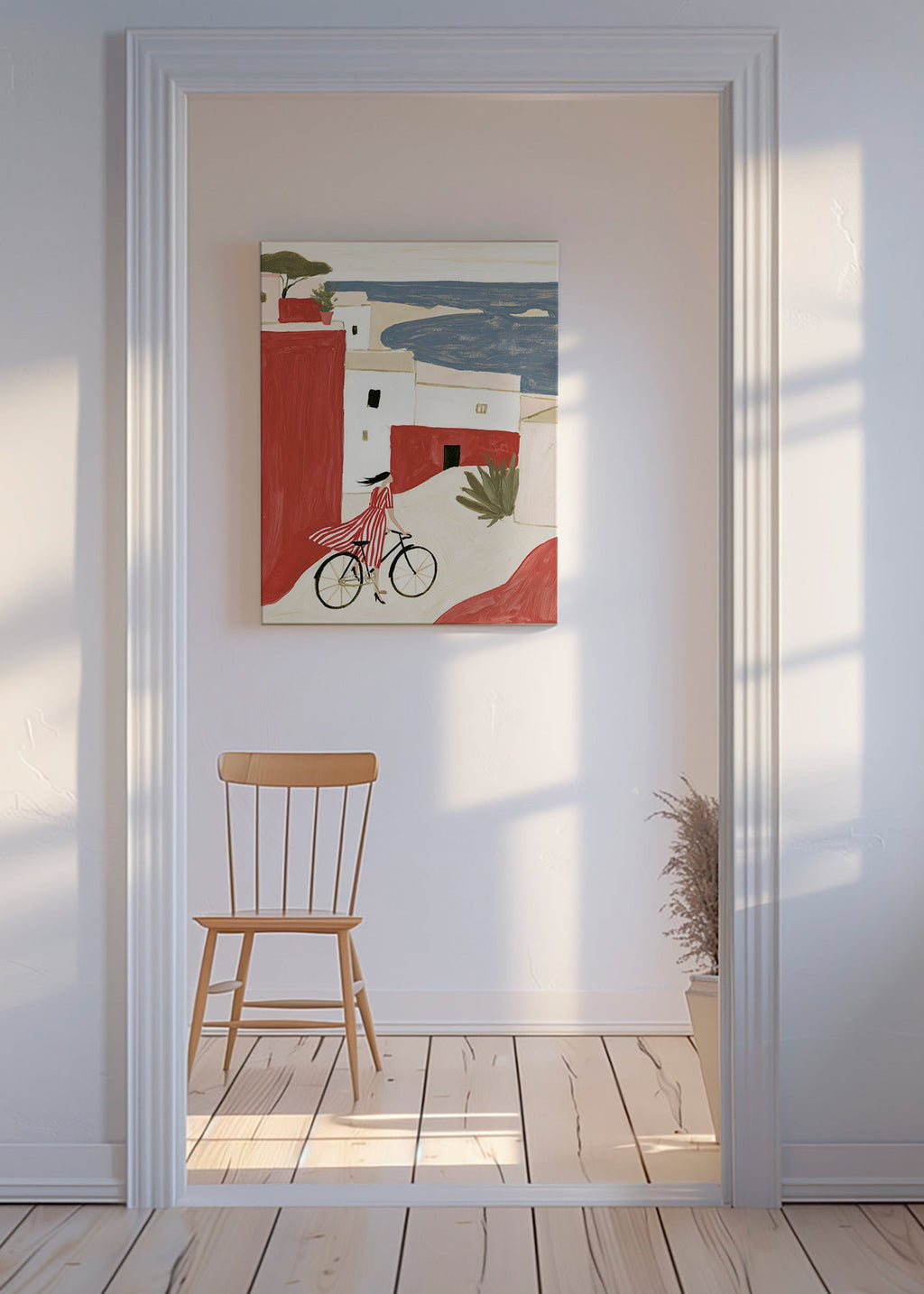 Illustratie kustfiets