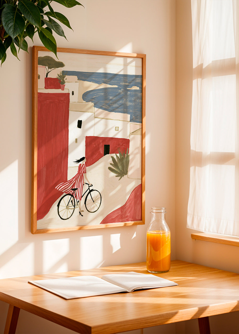 Illustratie kustfiets