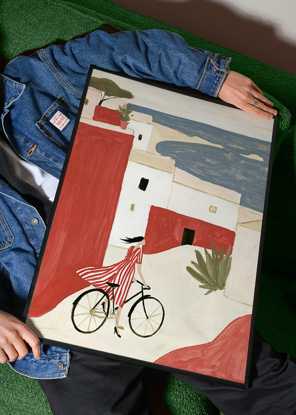 Illustratie kustfiets