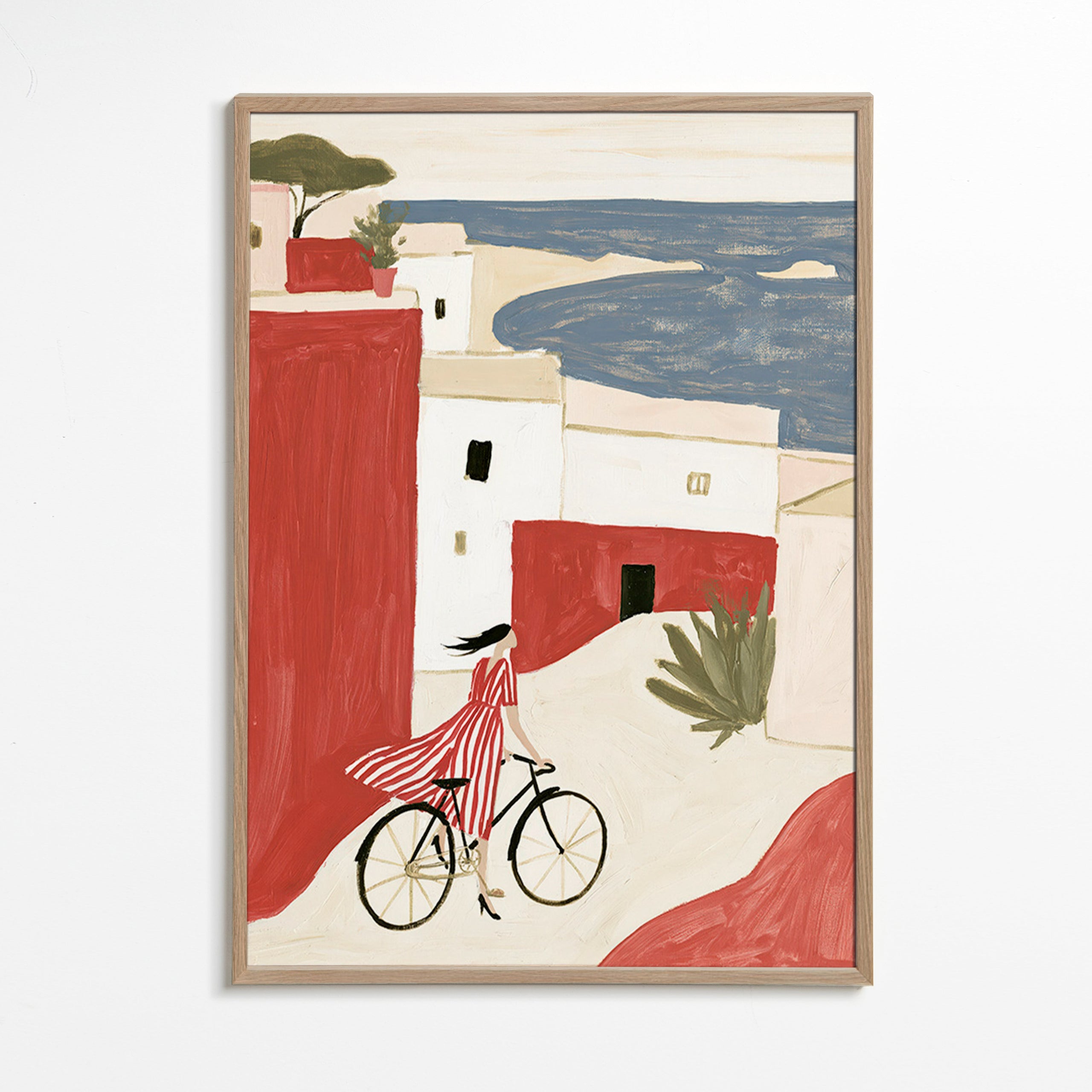 Illustratie kustfiets
