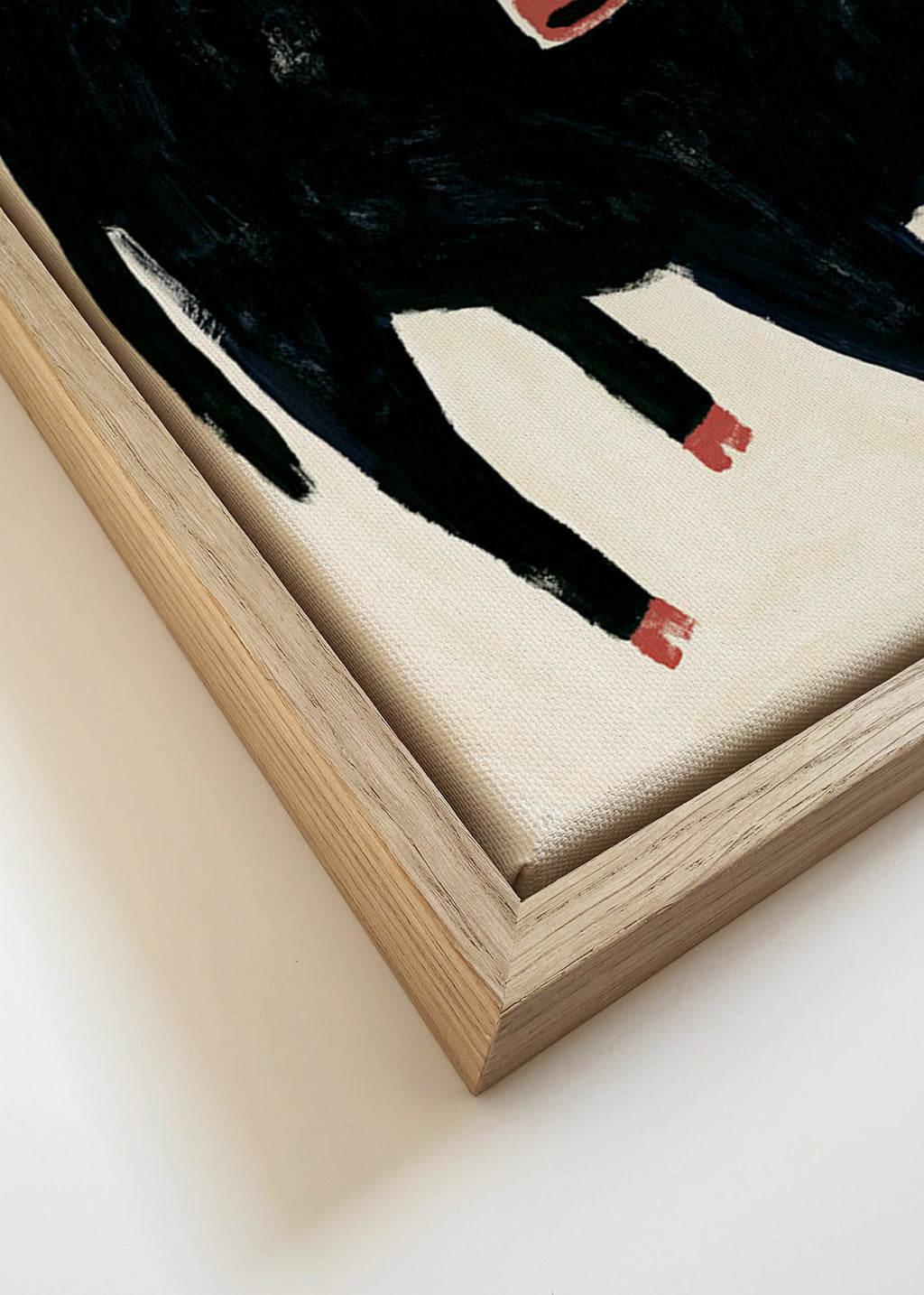 Tableau taureau noir expressif