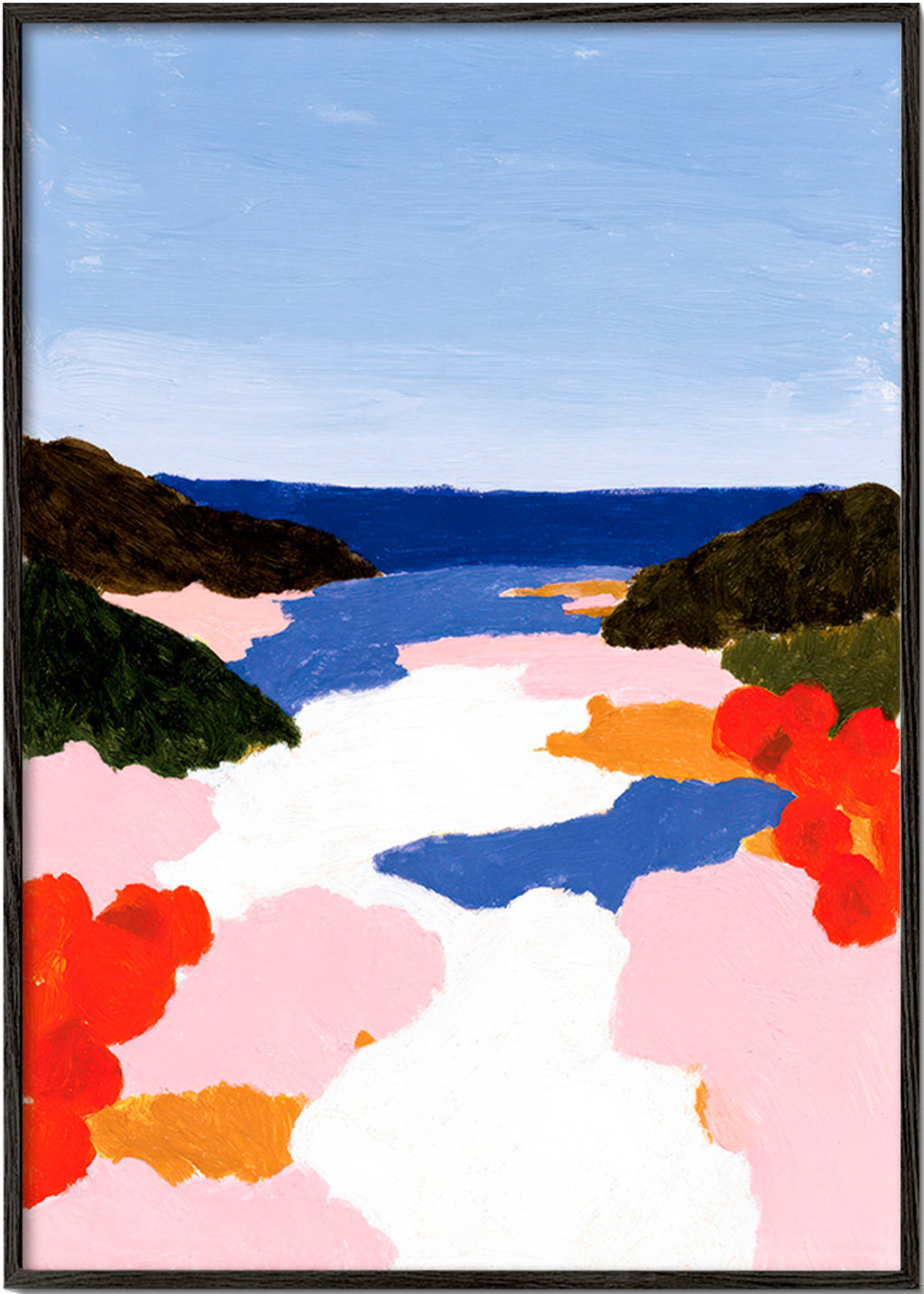 Impression botanique: baie en fleur