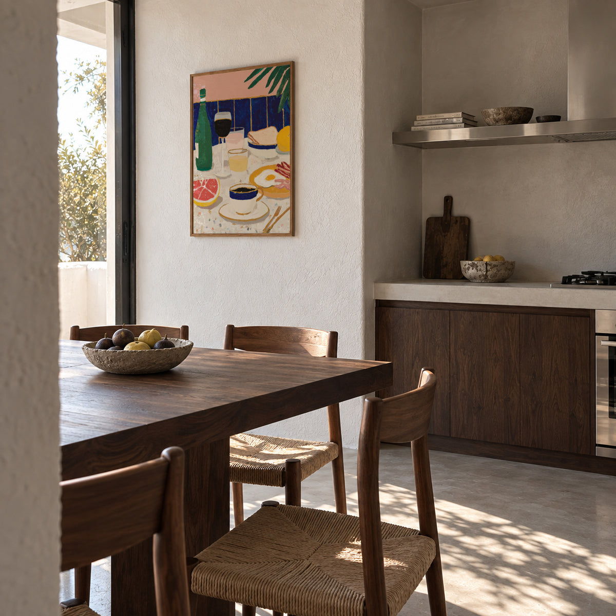 Aperitivo Table - Framed poster in an interior
