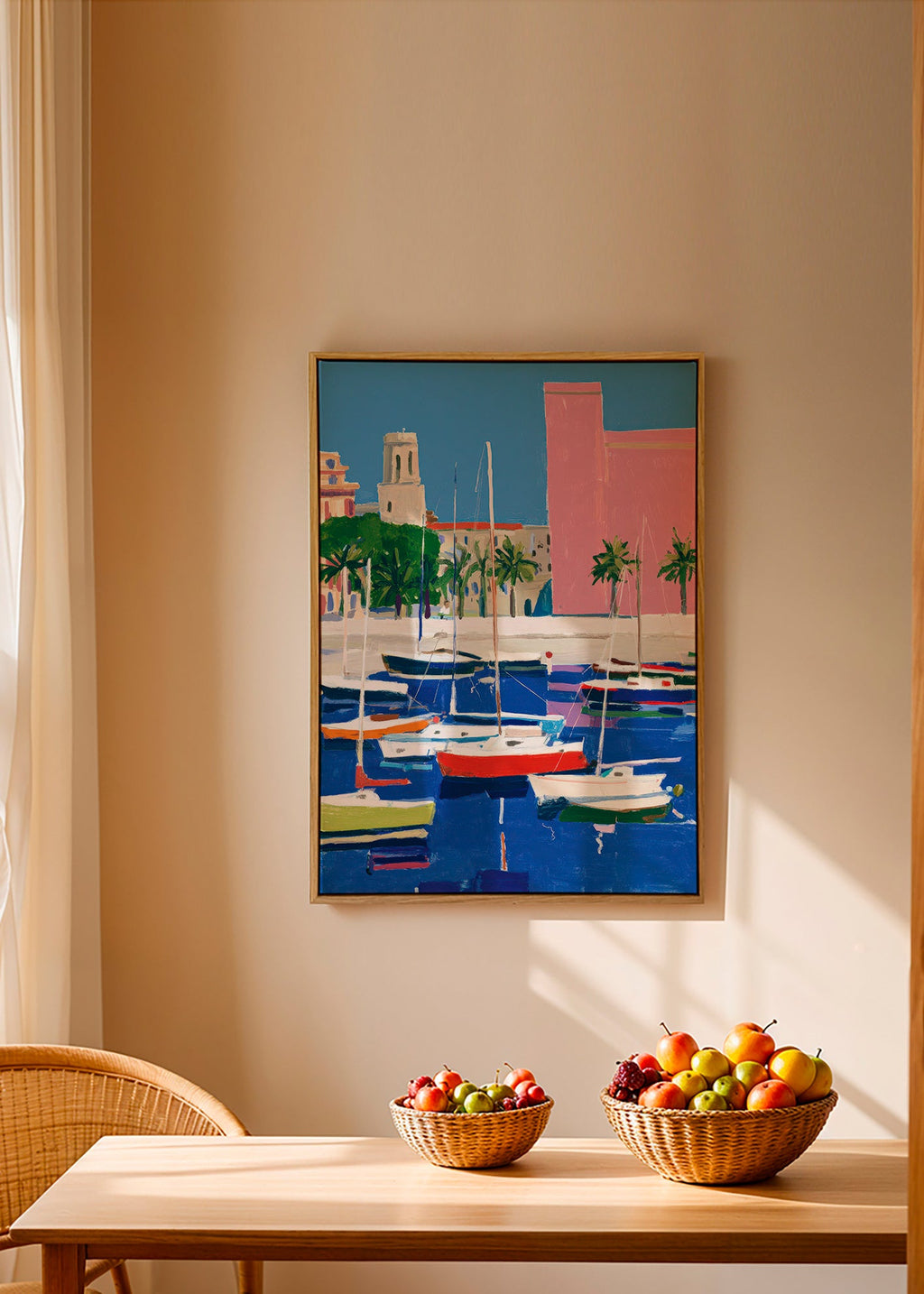 Pastellhafen Landschaft