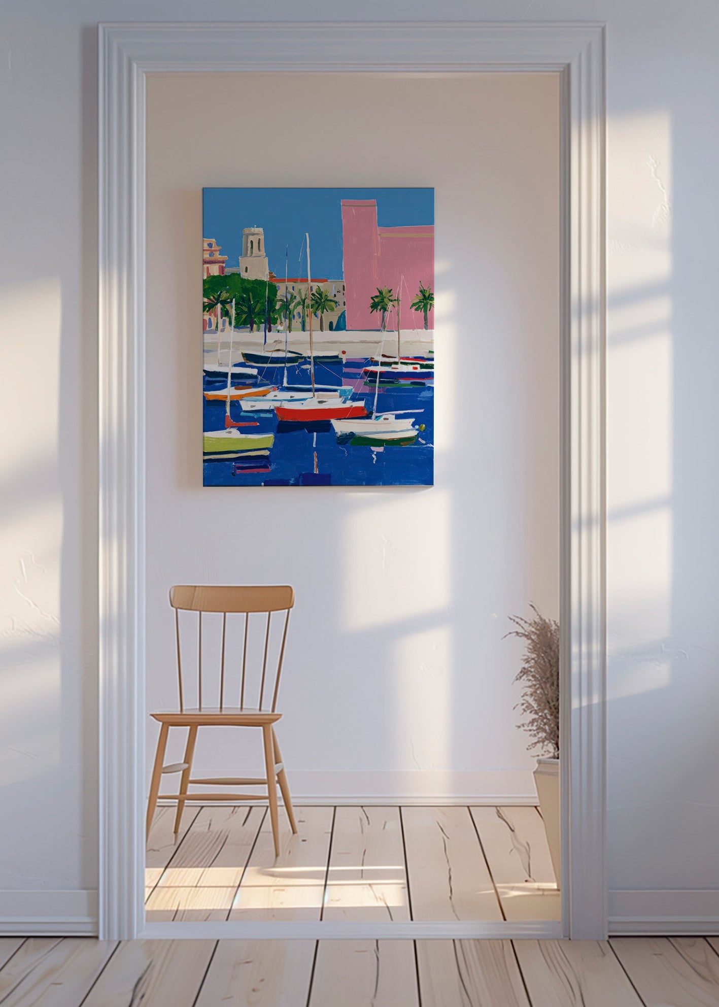 Pastellhafen Landschaft