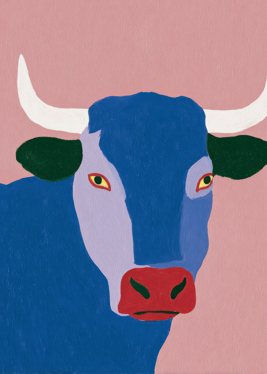 Indigo Bull - Unframed art print