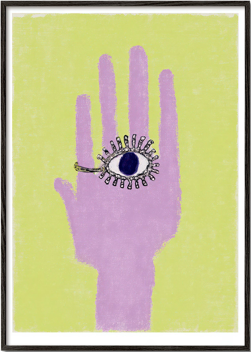 Illustration Hand mit Auge in der Handfläche