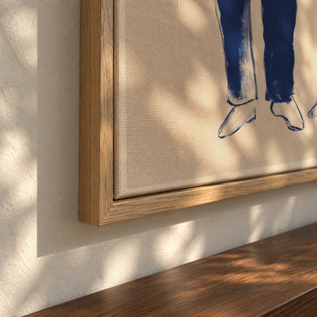 Odd Pair - Framed canvas detail