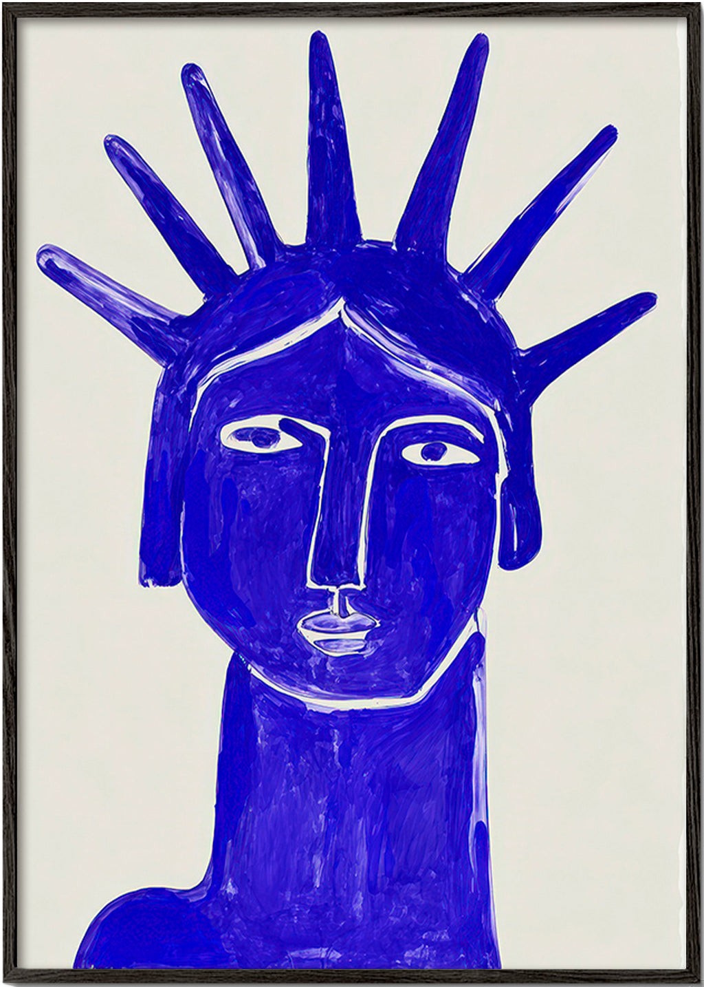 Blaues Gesicht Illustration