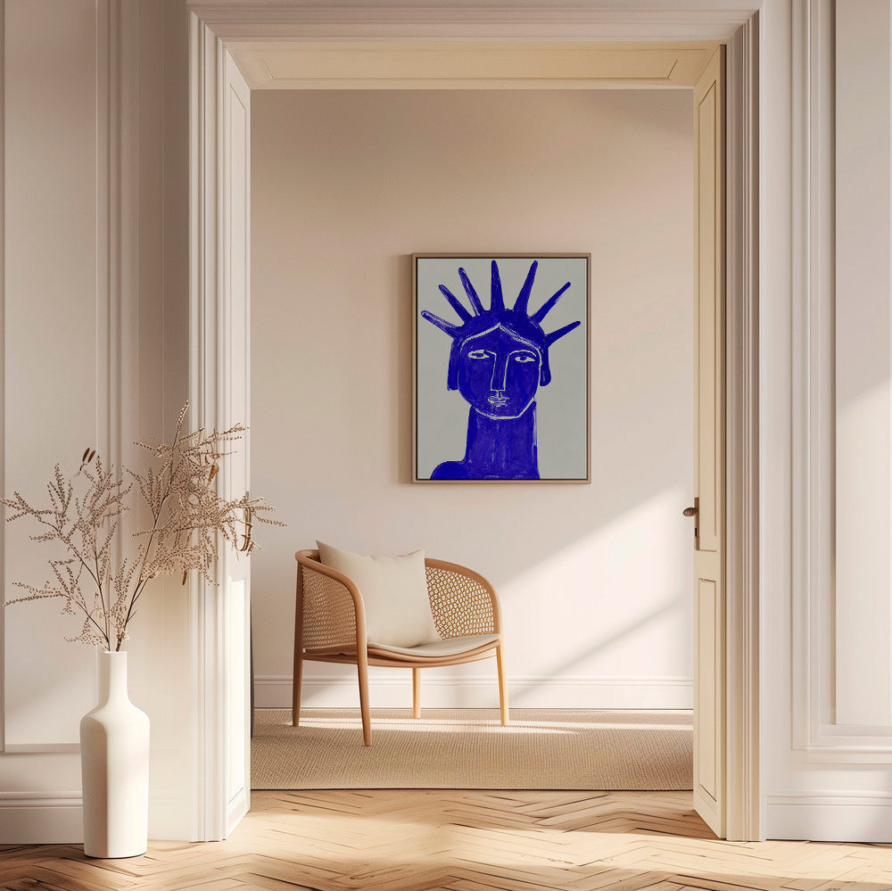 Blaues Gesicht Illustration