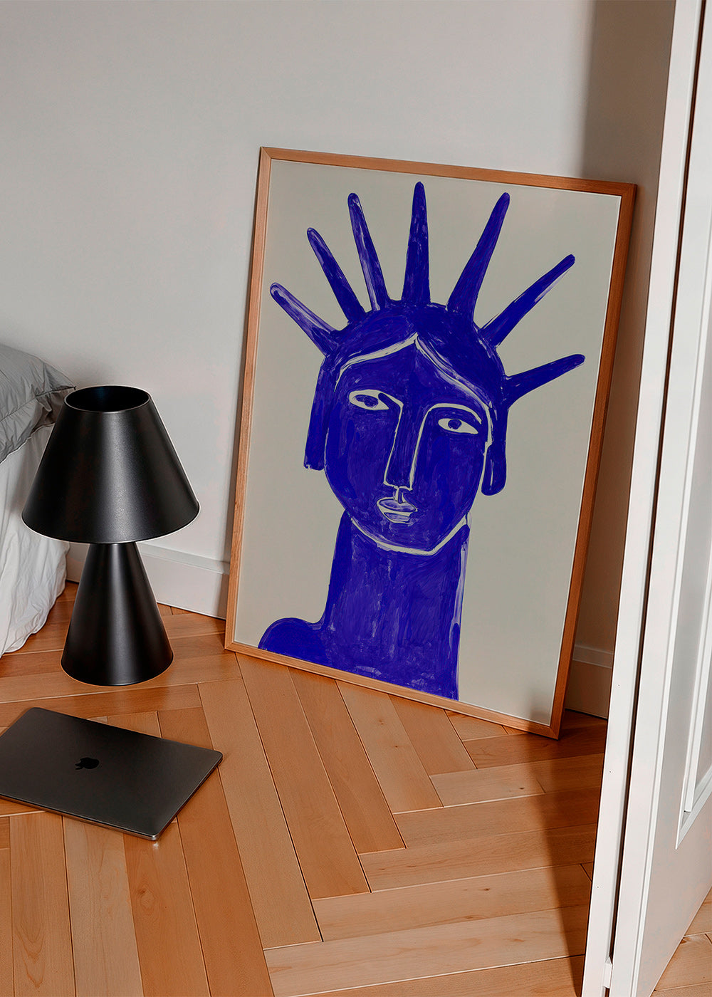 Blaues Gesicht Illustration