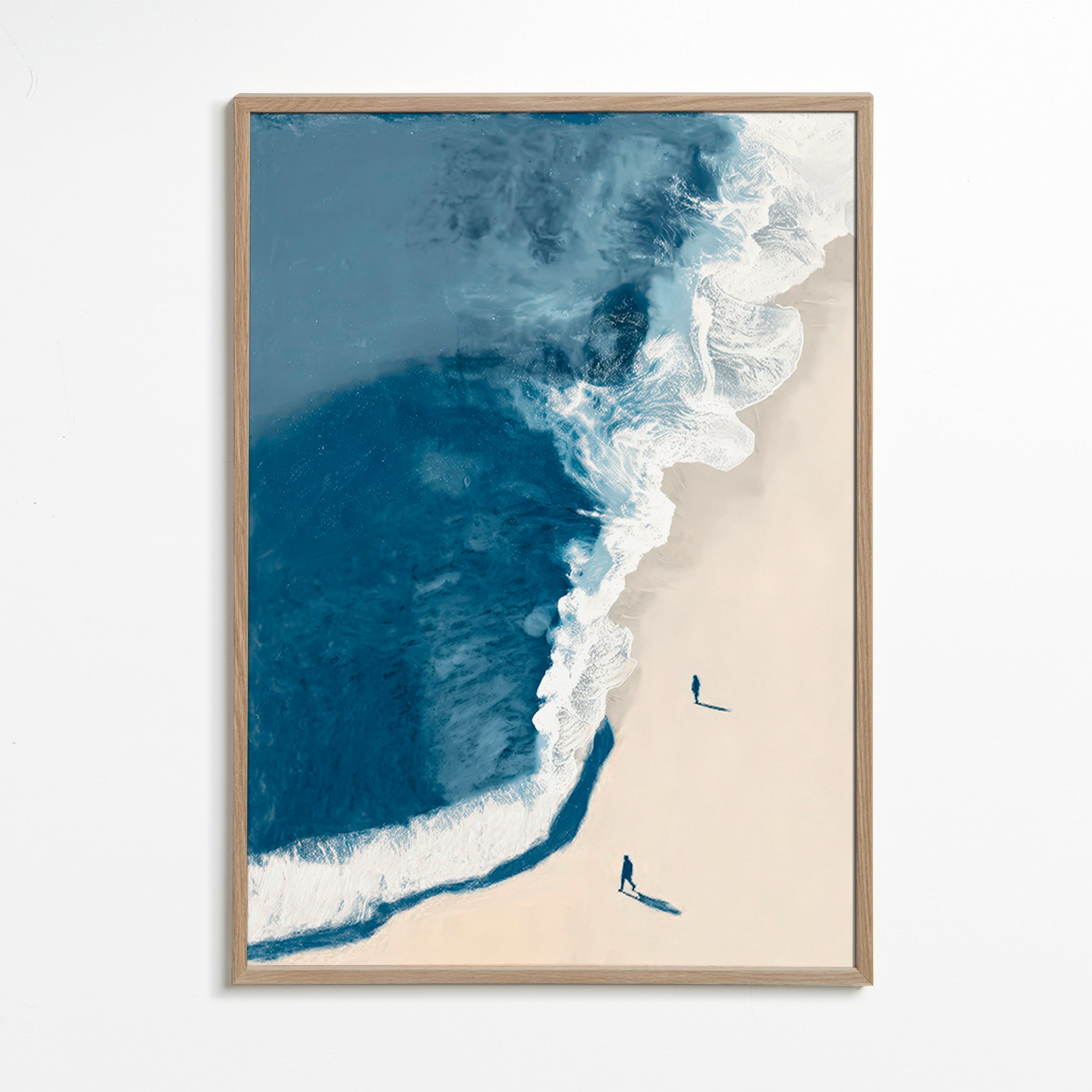 Landschap kunst: wintergolven luchtzicht