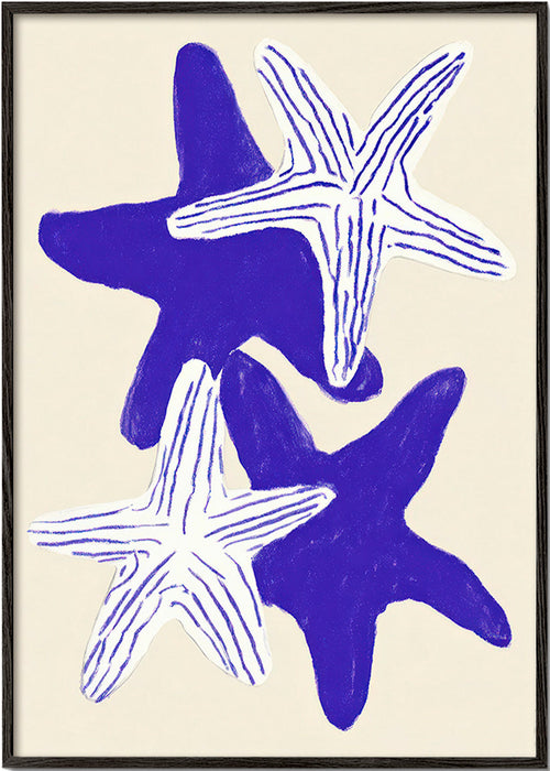 Seesterne in Indigo