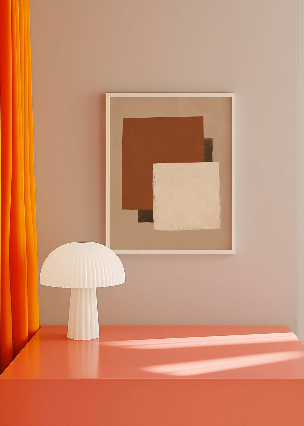 Geometrische poster in aardetinten