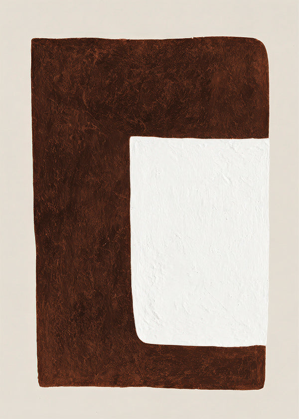 Abstract kunstwerk: Chocoladevorm minimal
