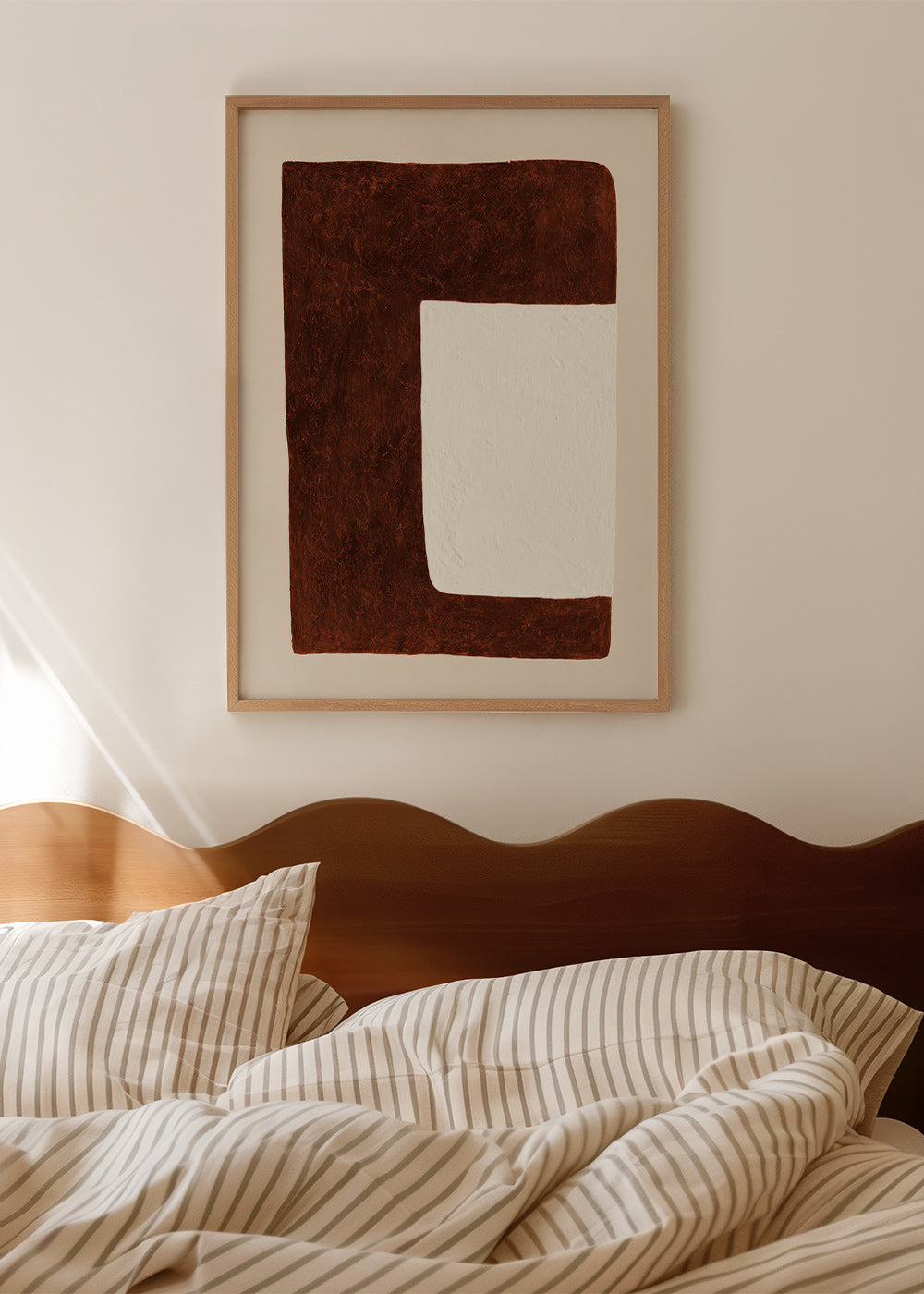 Abstract kunstwerk: Chocoladevorm minimal
