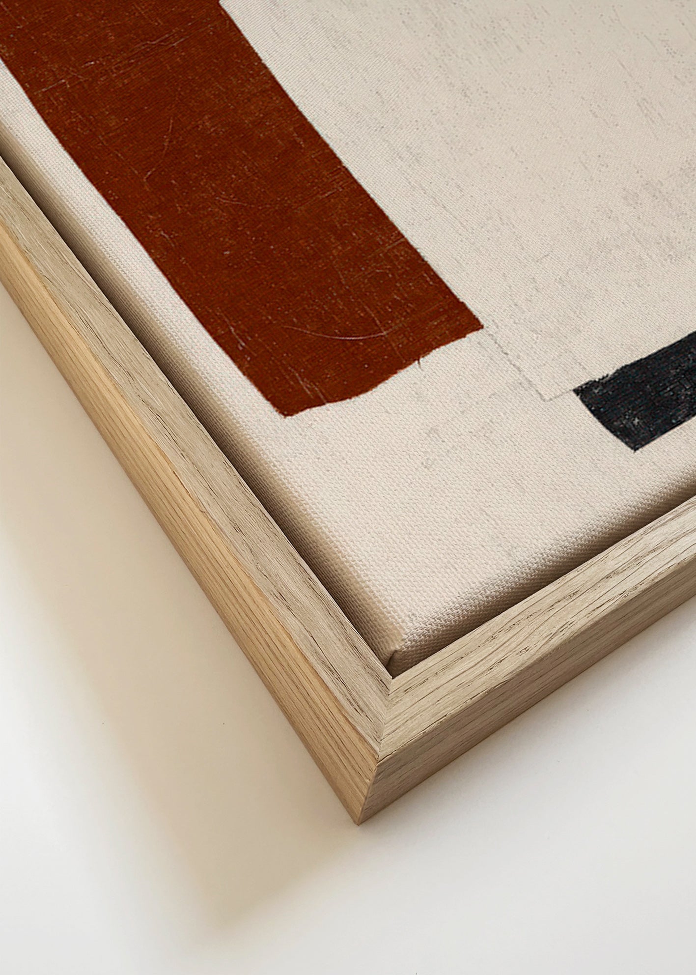 Œuvre abstraite aux blocs Rust