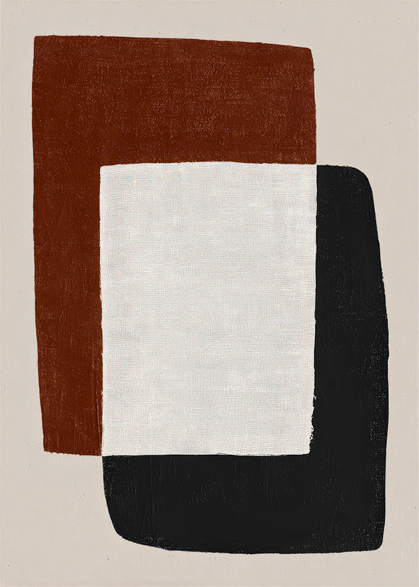 Minimalistisches Bild mit überlappenden Formen