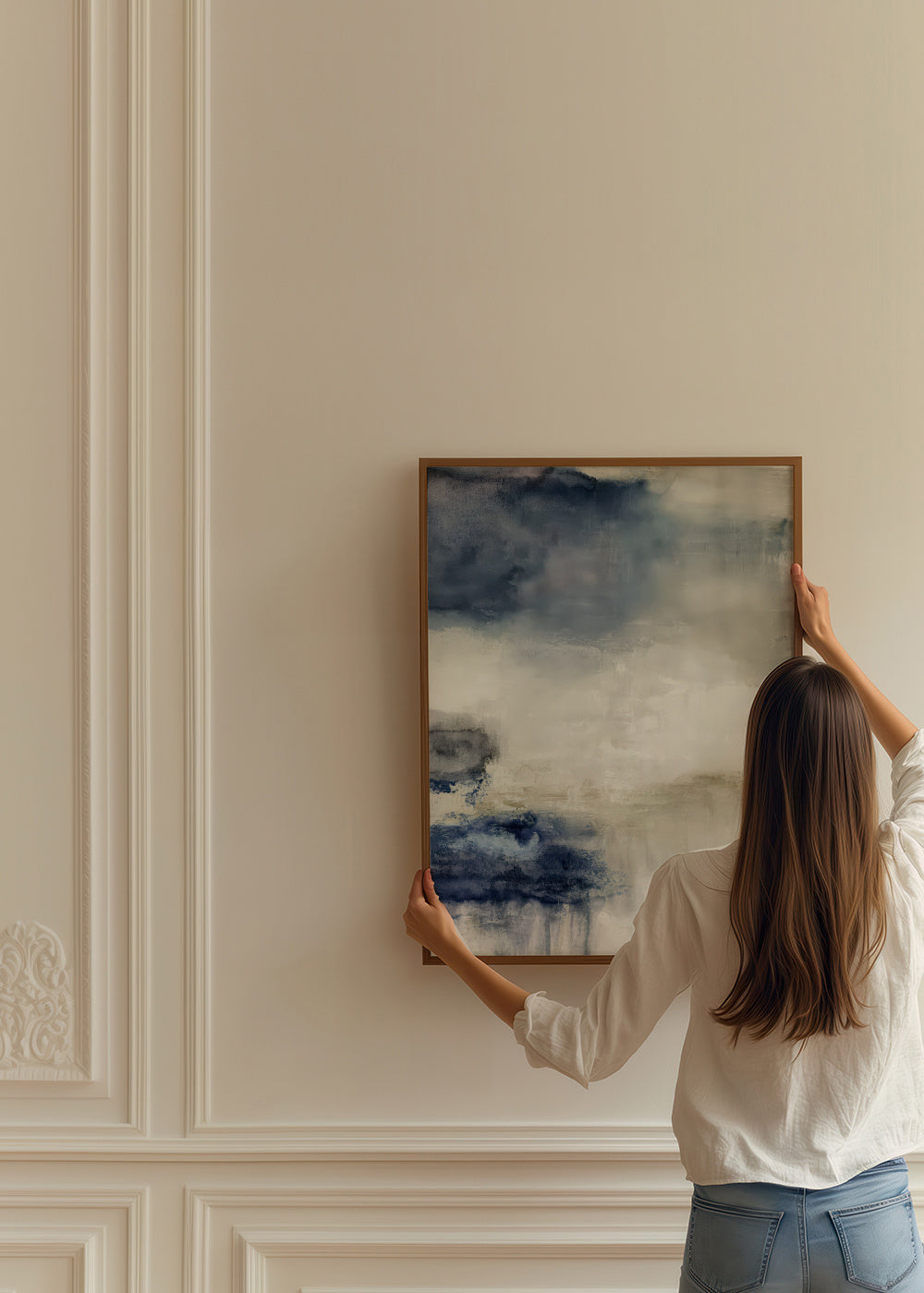 Arctic Flow - Framed poster in an interior