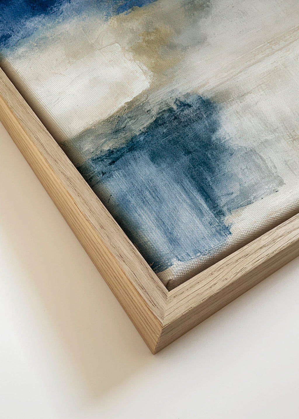 Abstracte poster: meer in nevel