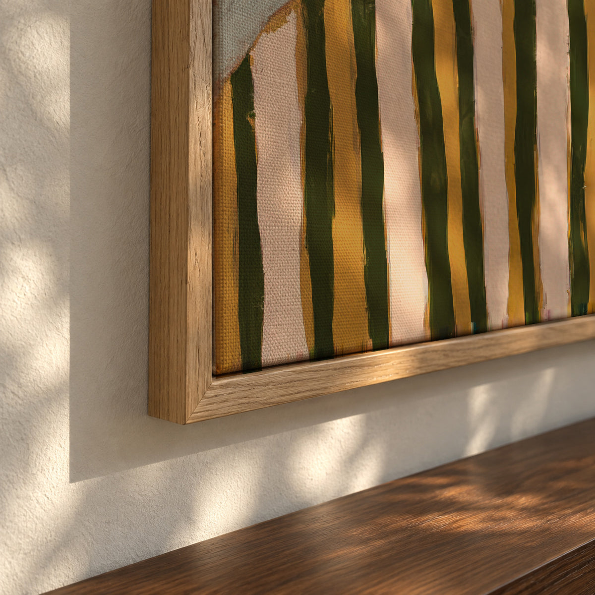 Wide Brim - Framed canvas detail