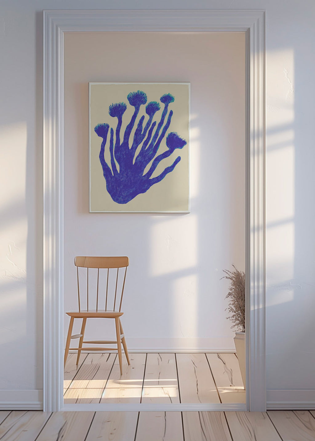 Impression botanique Indigo Coral