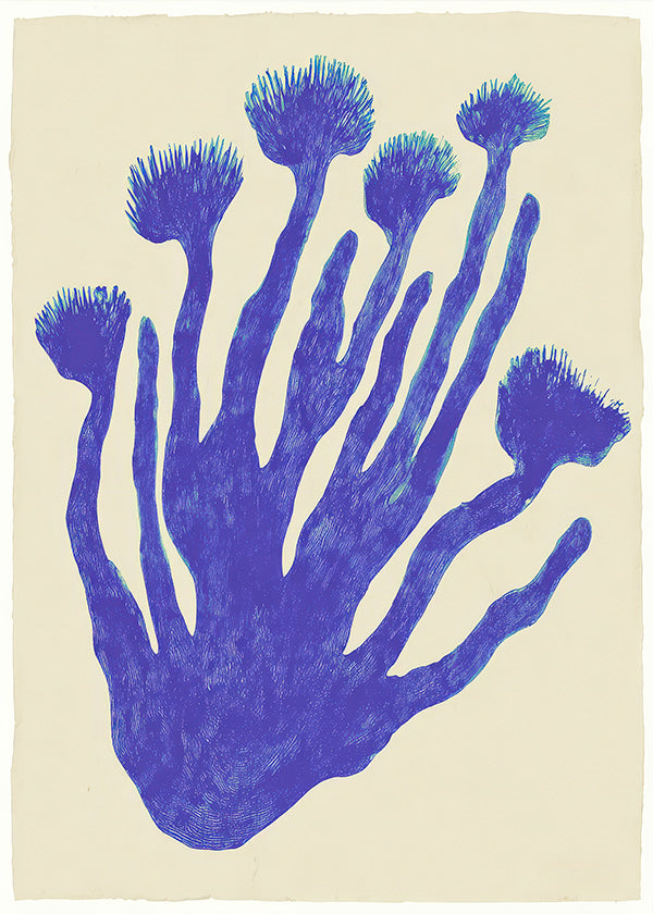 Impression botanique Indigo Coral