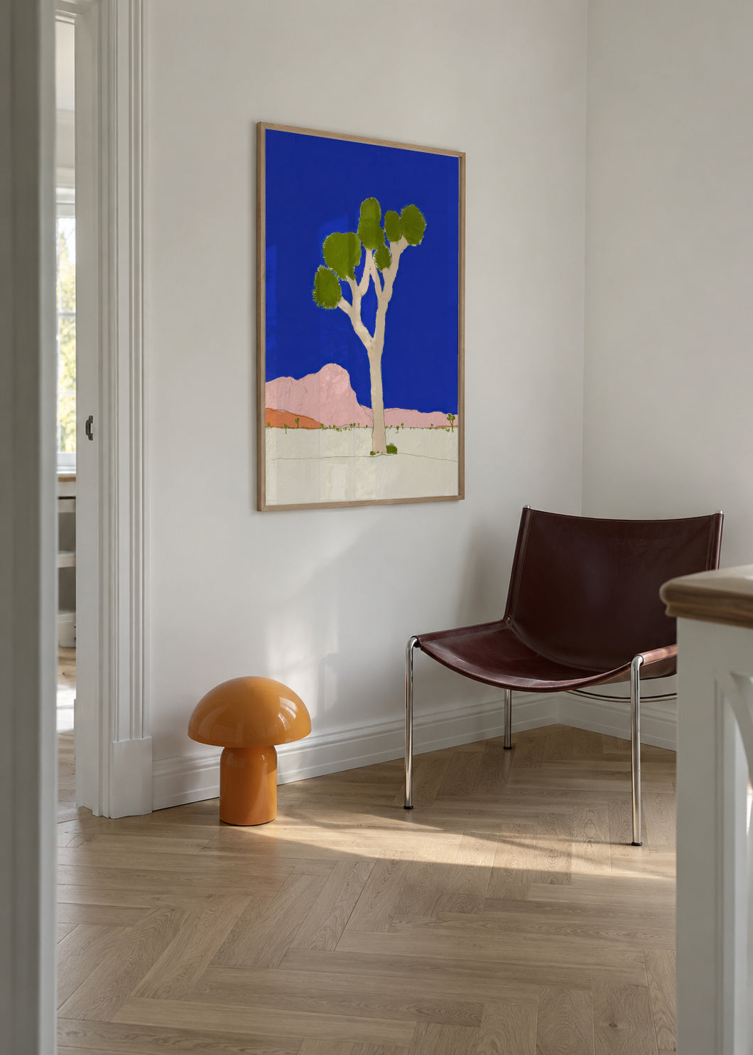 Desert Tree - Framed poster in an interior
