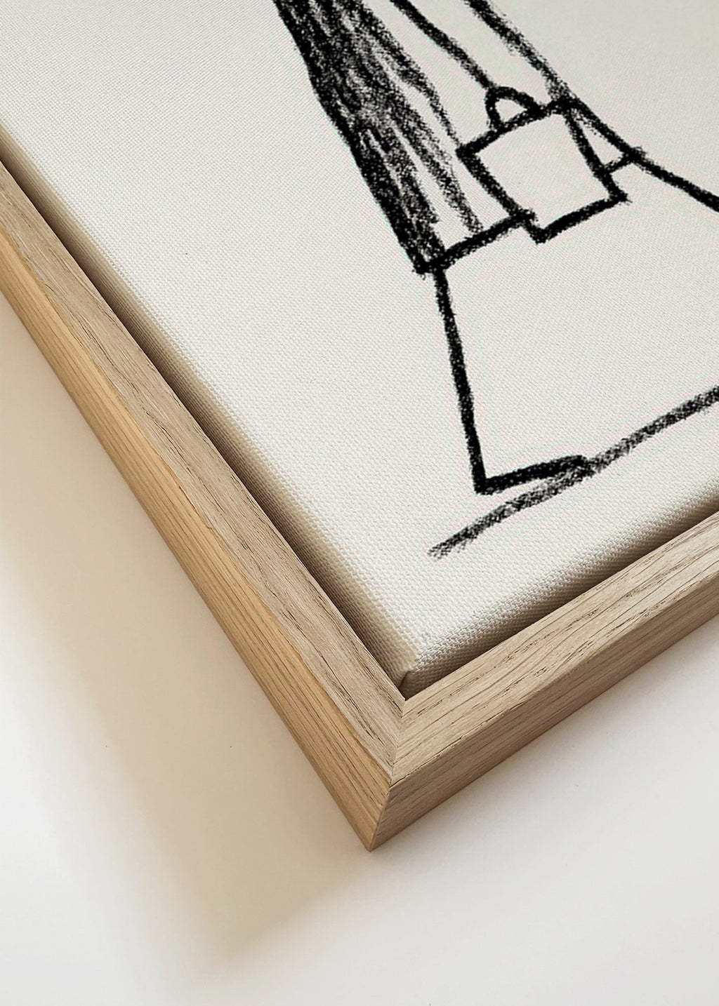 Minimalistische Illustration einer rauchenden Figur