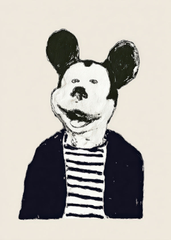 Illustration souris distinguée