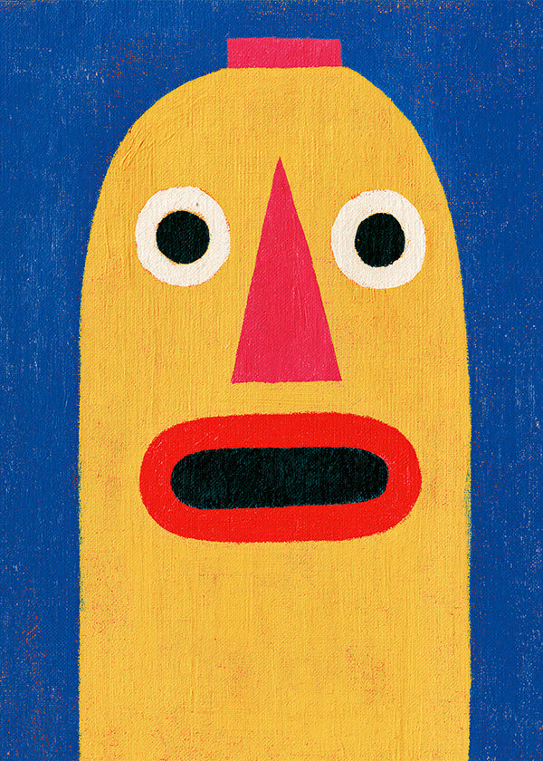 Illustration masque jaune