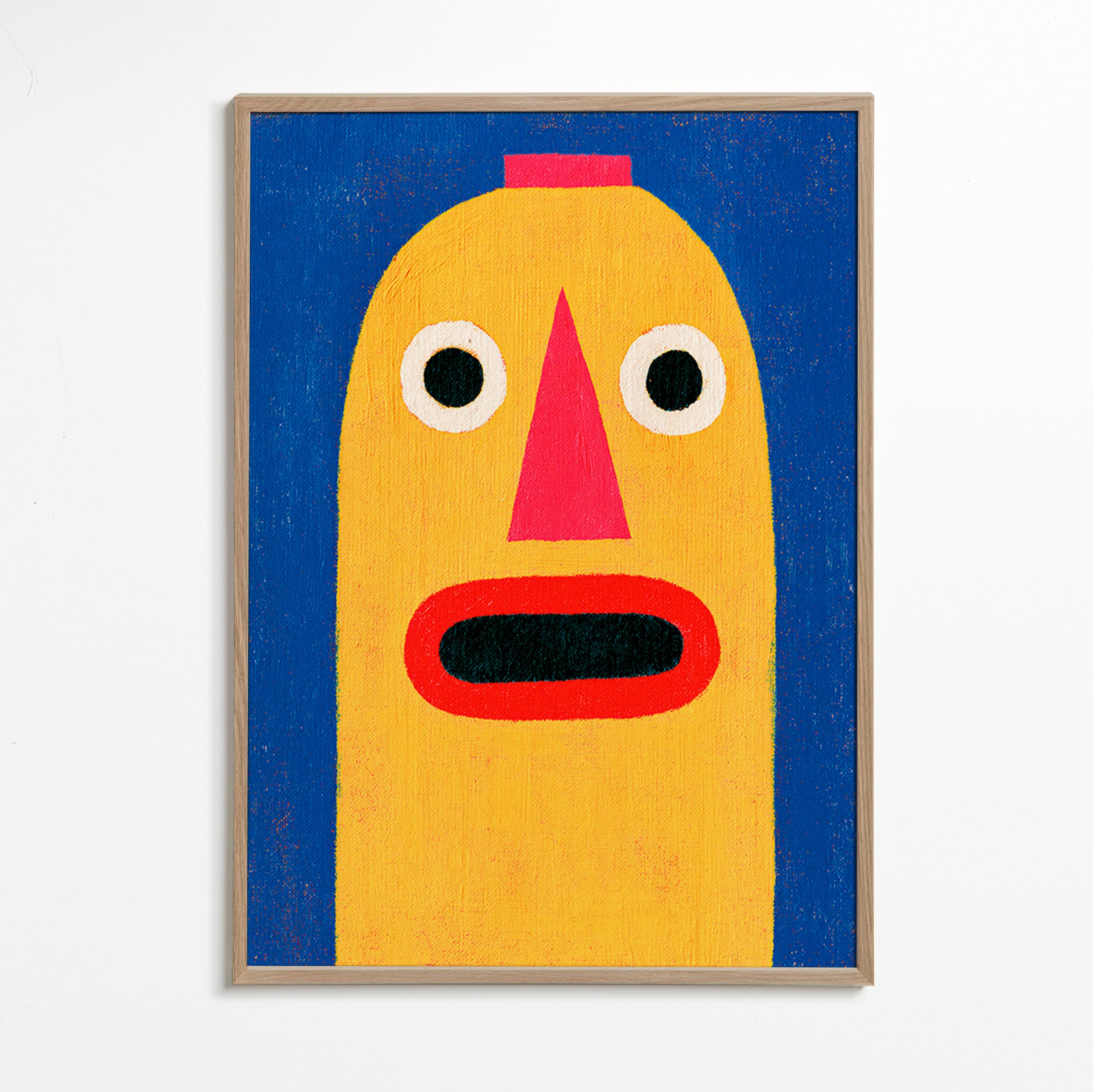 Illustration masque jaune