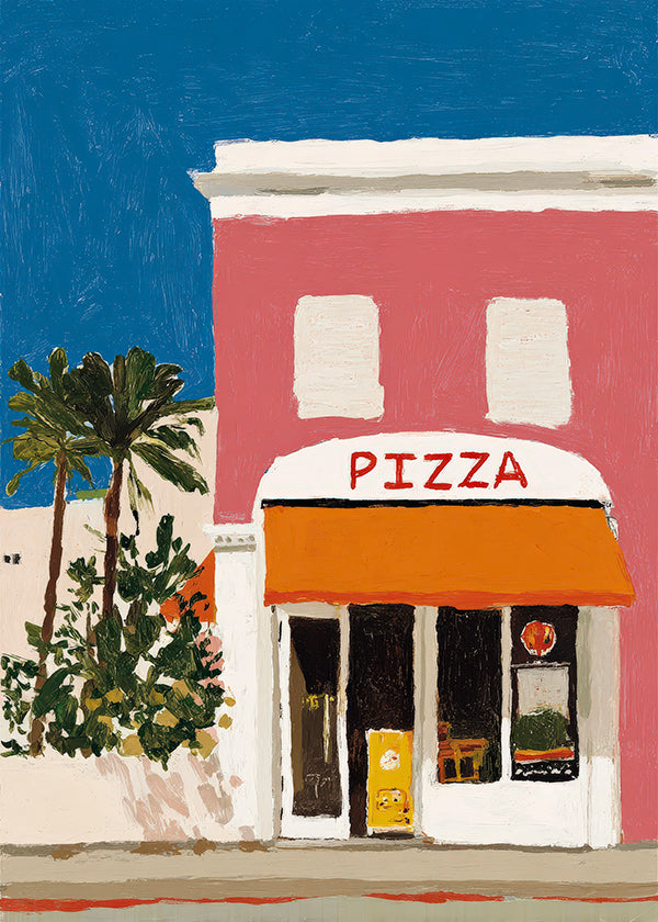Keuken kunst pizzeria gevel