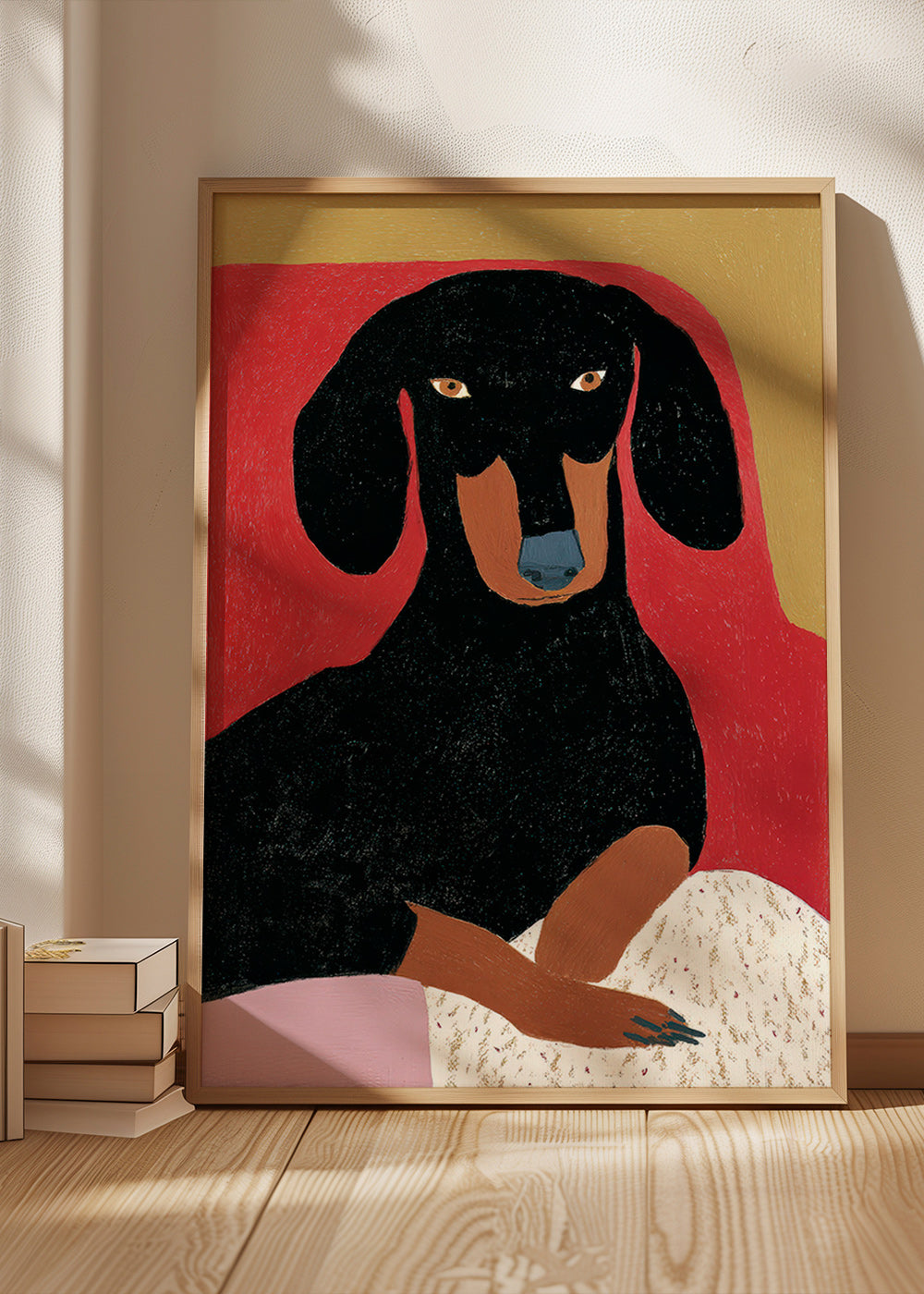 Illustratie van teckelportret