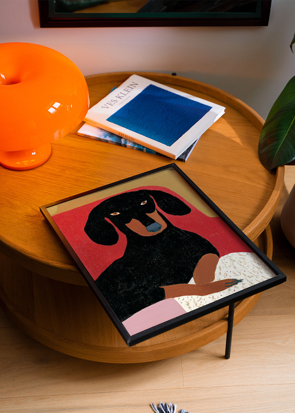 Illustratie van teckelportret