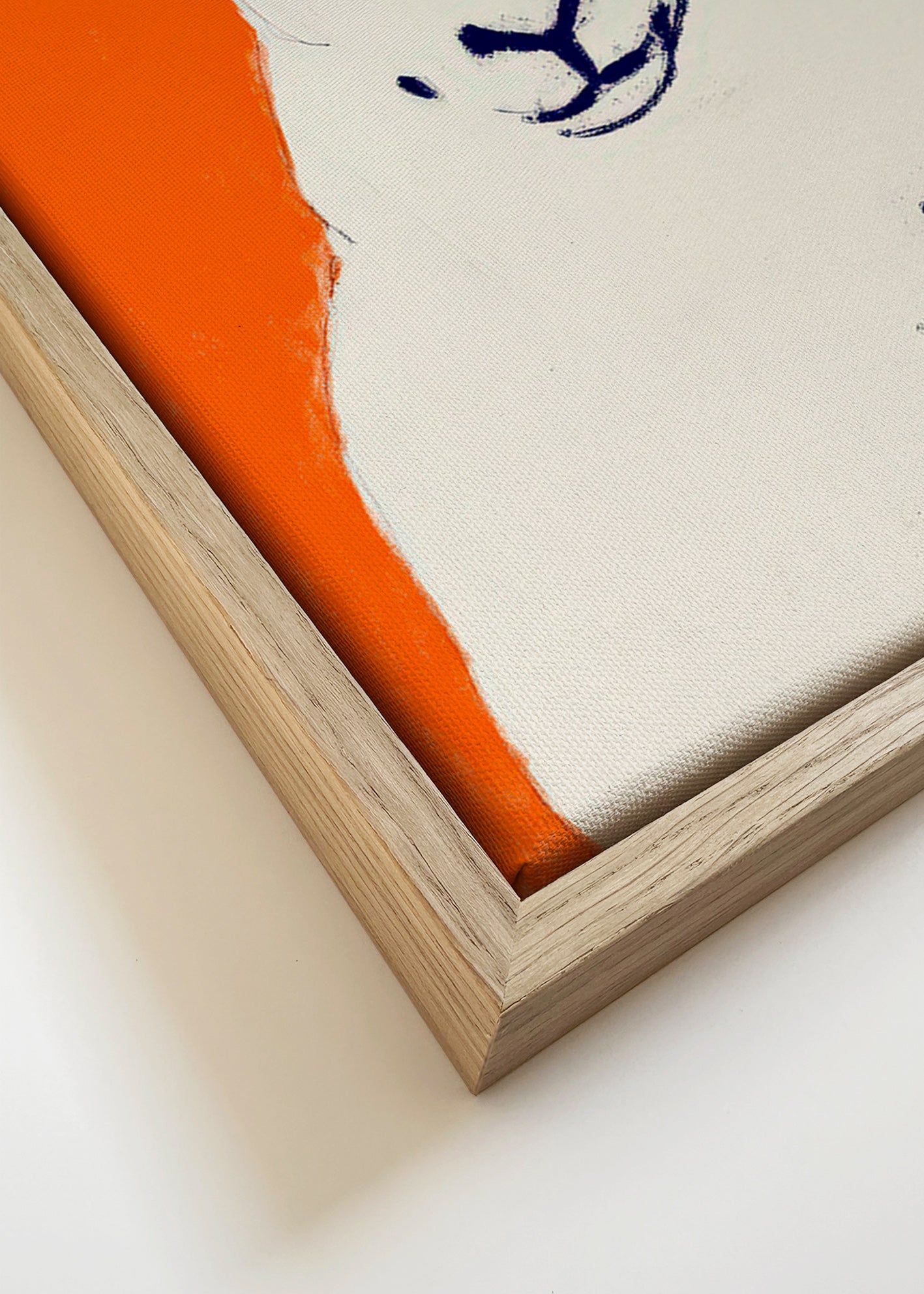 Kunstwerk witte schaap minimalistisch