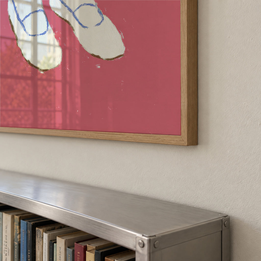 Pink Steps - Framed poster detail