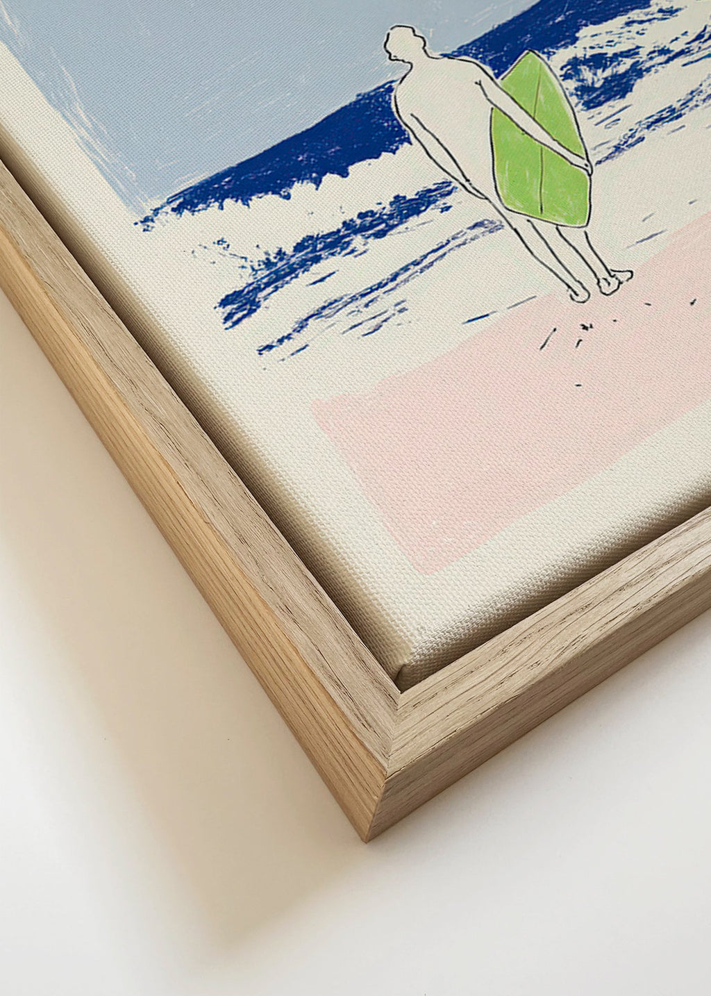 Illustration surf minimal