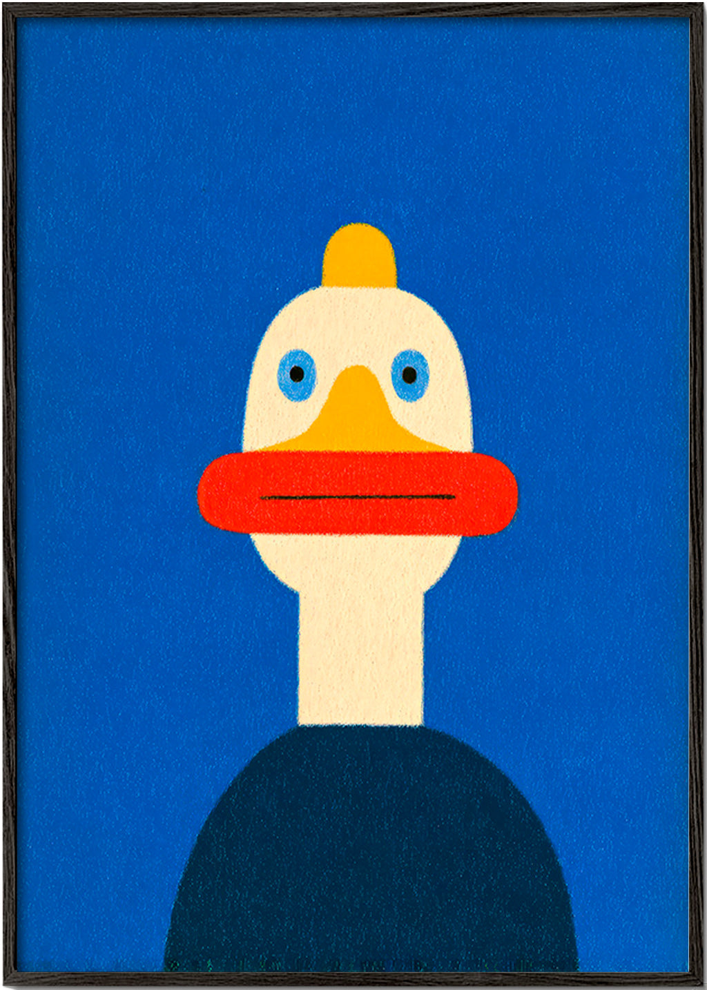 Kunstwerk blaue Ente Illustration