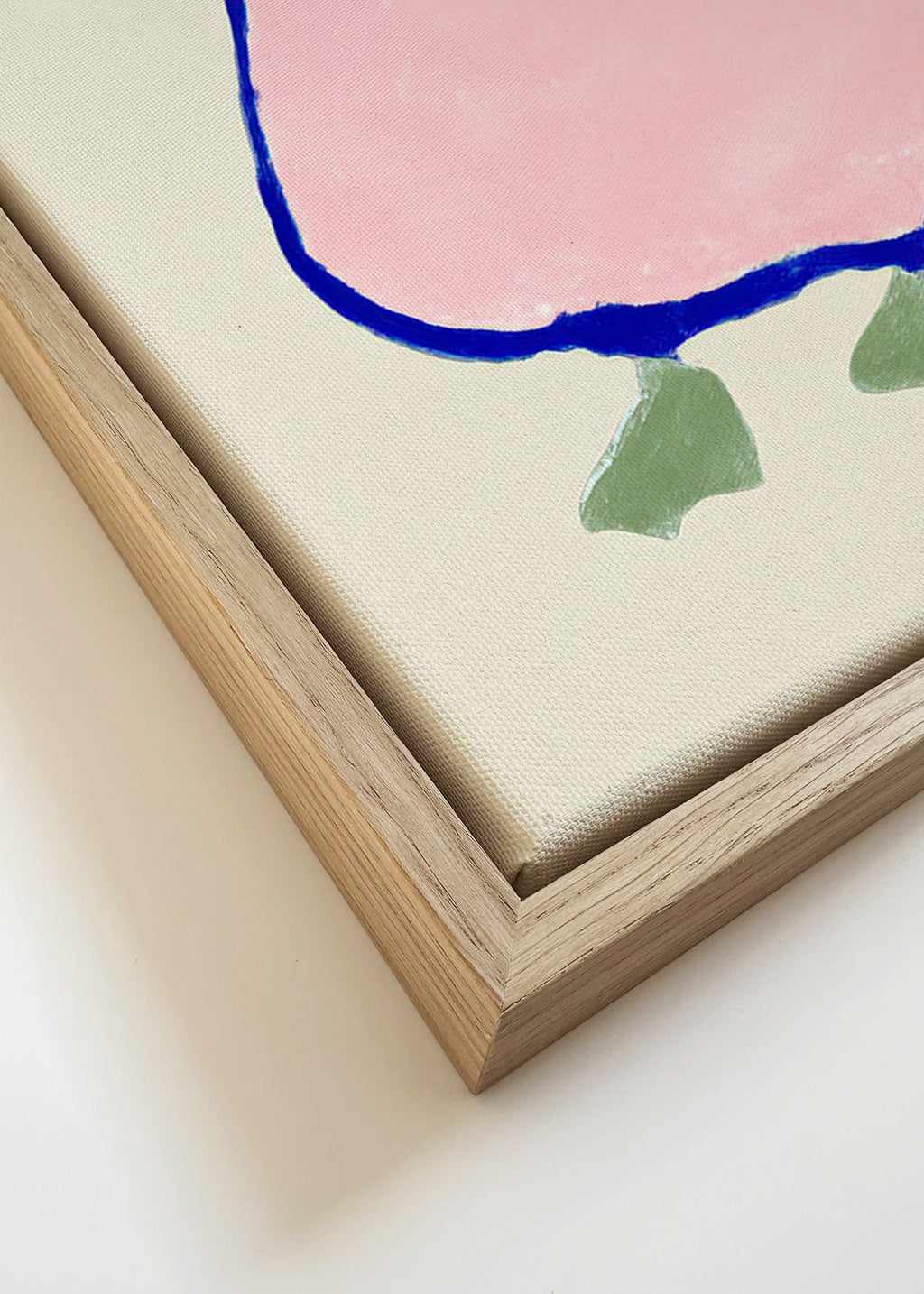Kinderposter: roze eendje