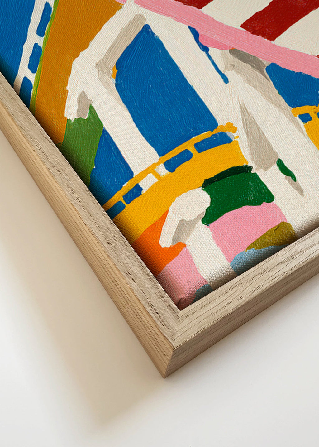 Bunte Achterbahn-Illustration