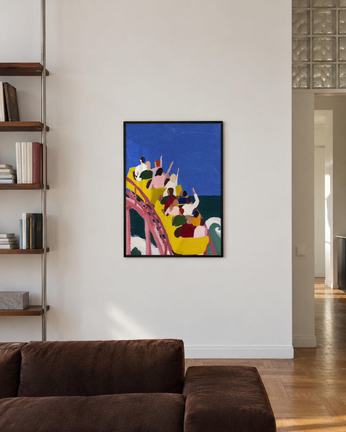 First Drop - Framed poster in an interior
