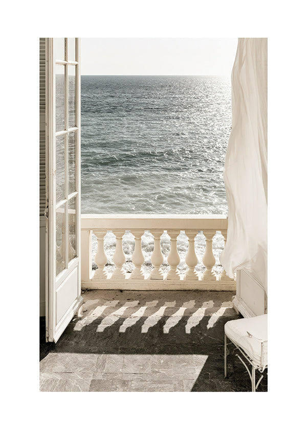 Art de paysage : balcon et vue sur mer