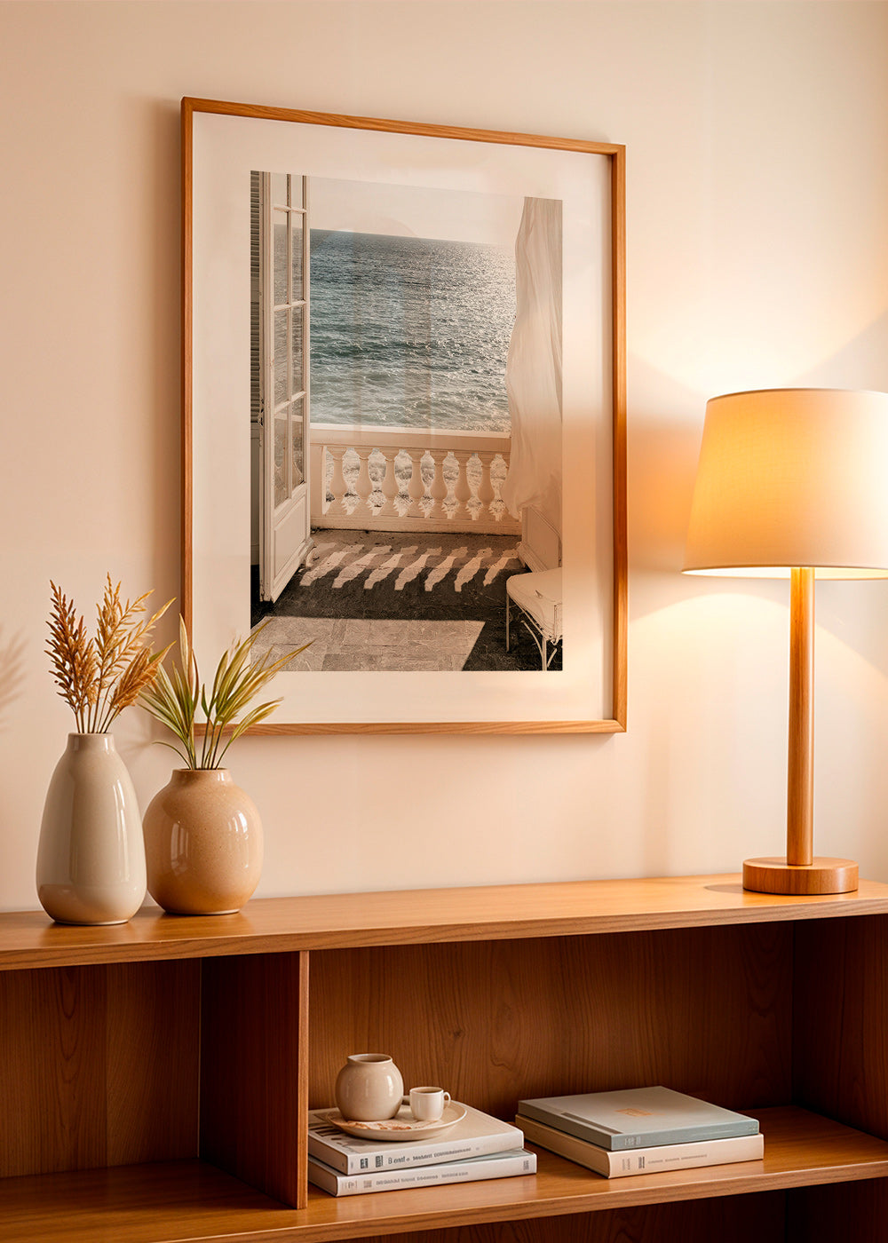 Art de paysage : balcon et vue sur mer