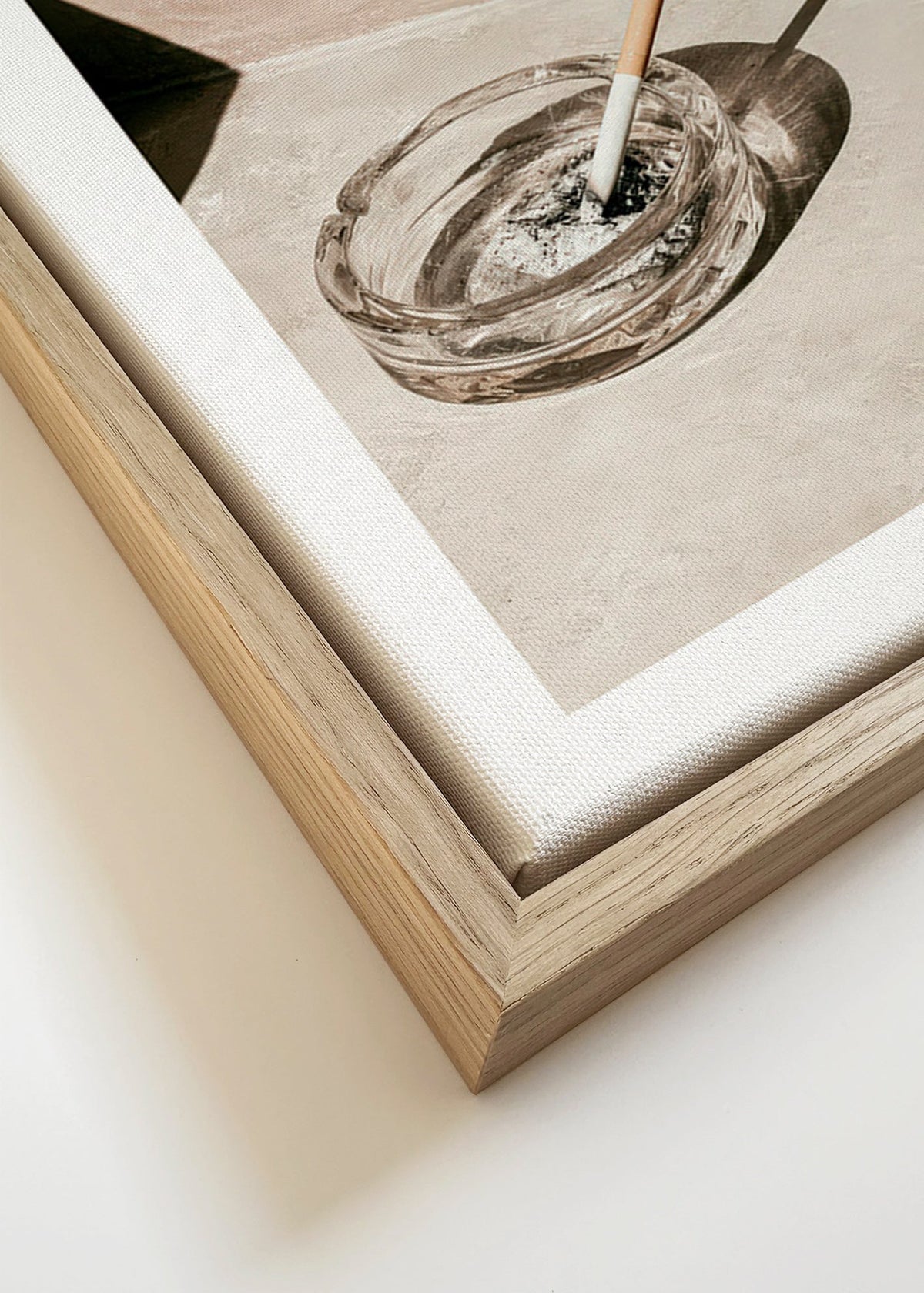 Photographie de cuisine avec cendrier en verre