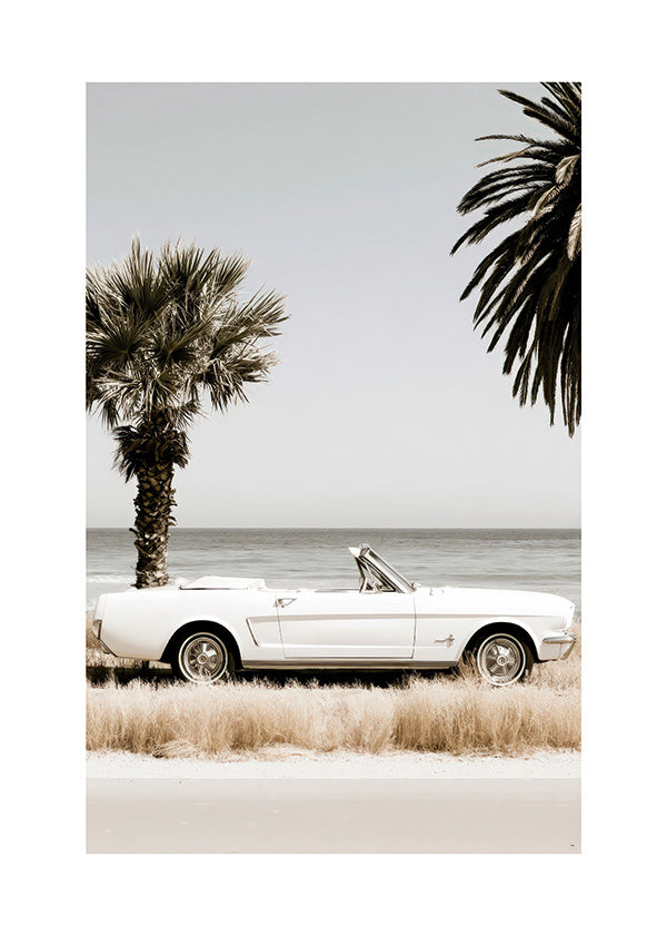 Vintage-Auto-Fotografie am Meer